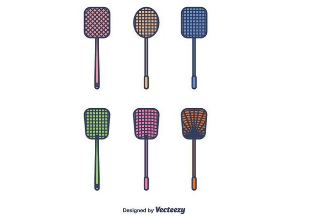 Fly Swatter Icons Vector - vector gratuit #426745 