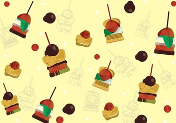 Canapes Sweetness Background Vector - vector gratuit #426785 