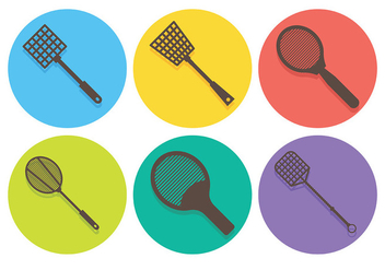 Free Fly Swatter Icons Vector - vector gratuit #426845 