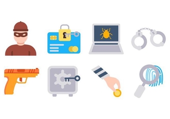 Free Robber and Theft Icons Vector - vector #426865 gratis