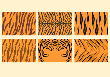 Free Tiger Stripe Pattern Vectors - vector gratuit #427565 