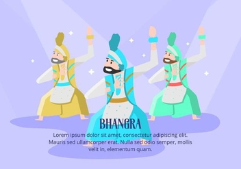 Bhangra Background - vector #427795 gratis