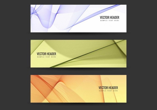 Free Vector Colorful Headers Set - vector #428065 gratis