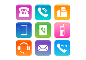 Free Telephone and Communication Vector Icons - vector gratuit #428315 