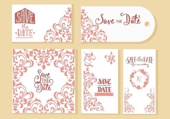 Free Wedding Invitation Cards Vector - Free vector #428515
