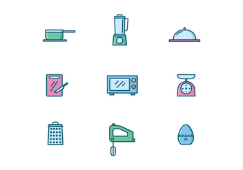 Kitchenware Icons - Free vector #428835