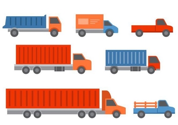 Free Truck and Trailers Icons - vector #428895 gratis