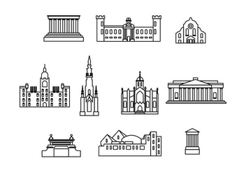 Free Edinburgh Landmark Vector - vector gratuit #429195 