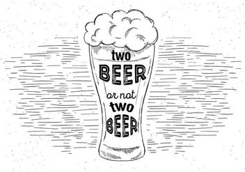 Free Hand Drawn Vector Beer - Free vector #429475