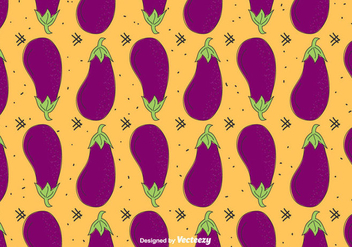 Eggplant Vector Pattern - vector gratuit #430395 