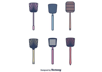 Fly Swatter Vector Pack - Free vector #430625