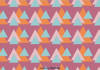 Striped Triangles Vector Pattern - Kostenloses vector #430795