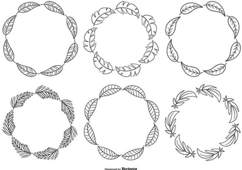 Cute Sketchy Hand Drawn Frame Collection - vector gratuit #430845 