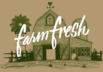 Farm Fresh Barn - Free vector #431005