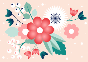 Free Spring Flower Vector Design - vector gratuit #431045 