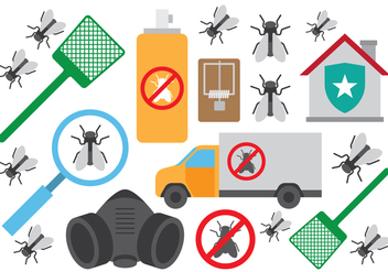 Pest Control Terminate Icons - vector #431085 gratis