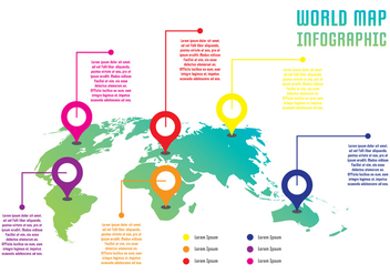 World Infographic - vector #431105 gratis