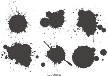 Splatter Shapes Collection - Free vector #431215