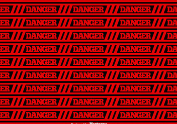 Vector Red Danger Tape Seamless Background - Free vector #431775