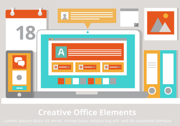 Free Vector Creative Office Elements - vector gratuit #431945 