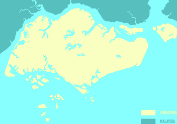 Singapore Map Vector - Free vector #432315