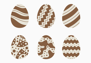 Decorative Chocolate Easter Egg Collection - бесплатный vector #432695