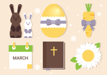 Free Easter Elements Collection - бесплатный vector #432825