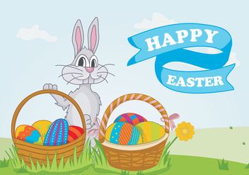 Colorful Easter Egg Pattern Vector Illustration - vector gratuit #432895 