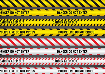 Police and Danger Line Vectors - vector #432995 gratis