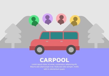Carpool Background - vector #433015 gratis