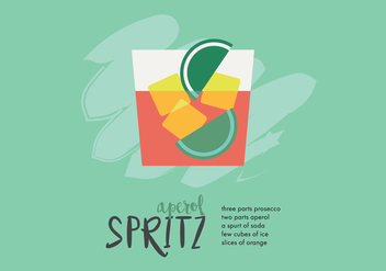 Aperol Spritz Recipe - vector gratuit #433035 