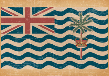 British Indian Ocean Territory Grunge Flag - Free vector #433215