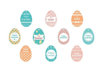 Free Easter Gift Tag Vector - vector gratuit #433425 