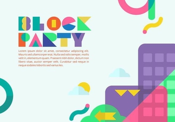 Block Party Background - vector #433495 gratis