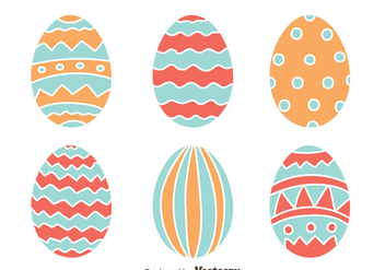 Easter Eggs Collection Vector - vector gratuit #433755 