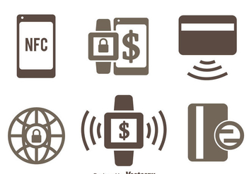Nfc Payment Icons Vectors - Free vector #433775