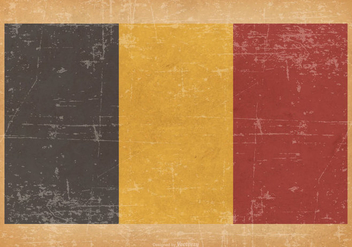Flag of Belgium on Grunge Background - Kostenloses vector #433935