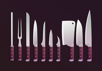 Knifes Collections Vector - vector #433975 gratis