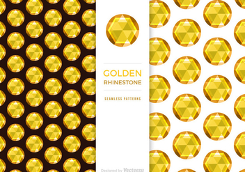 Free Golden Rhinestone Background Vector - vector gratuit #433995 