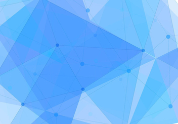 Free Vector Blue Polygon Background - Kostenloses vector #434085