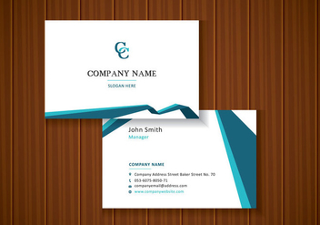 Free Abstract Business Cards - vector #435195 gratis