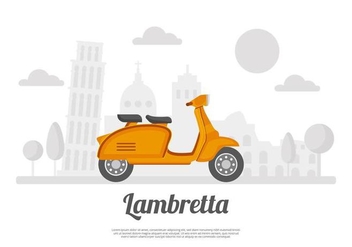 Free Lambretta Background Vector - Free vector #435255