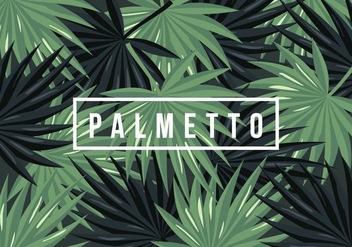 Palmetto Background - vector #435295 gratis