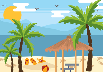 Palm Beach Holiday Vector - бесплатный vector #435385