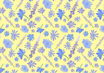 Free Wildflowers Pattern Vectors - бесплатный vector #435395
