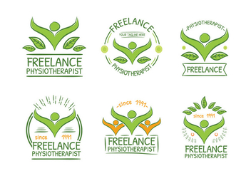 Physiotherapist Green Logo Free Vector - Free vector #435755