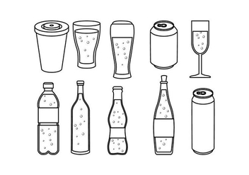 Free Soft Drink Line Icon Vector - Free vector #435935