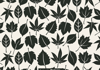 Vector Seamless Pattern Of Leaves - Kostenloses vector #436205