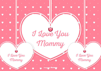 Cute Mother's Day Illustration - vector gratuit #436295 