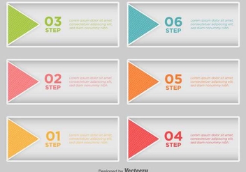Step By Step Infographic - Vector - vector gratuit #436565 